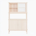 Aparador con módulos superiores y puertas inferiores - beige/blanco